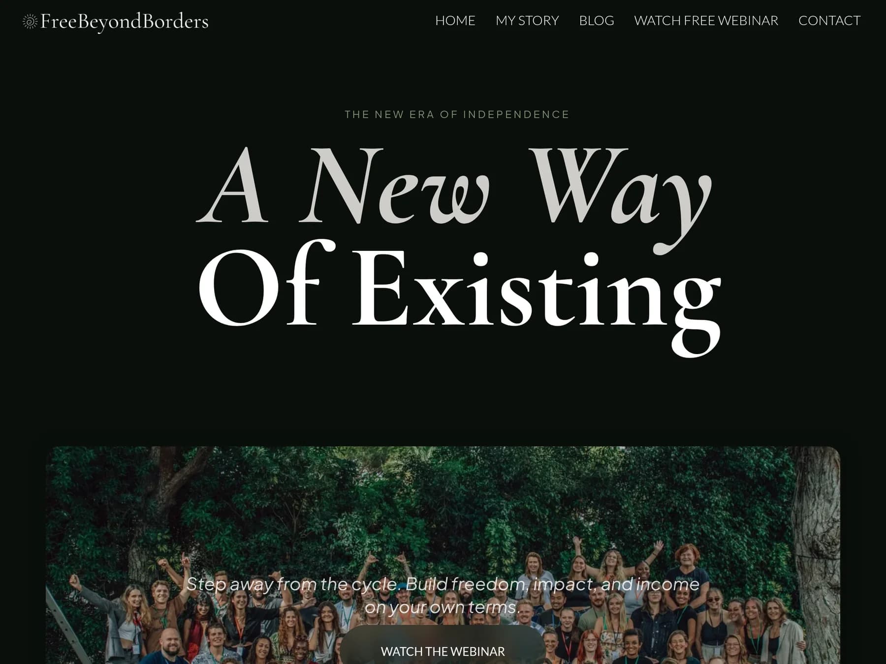 Website van FreeBeyondBorders