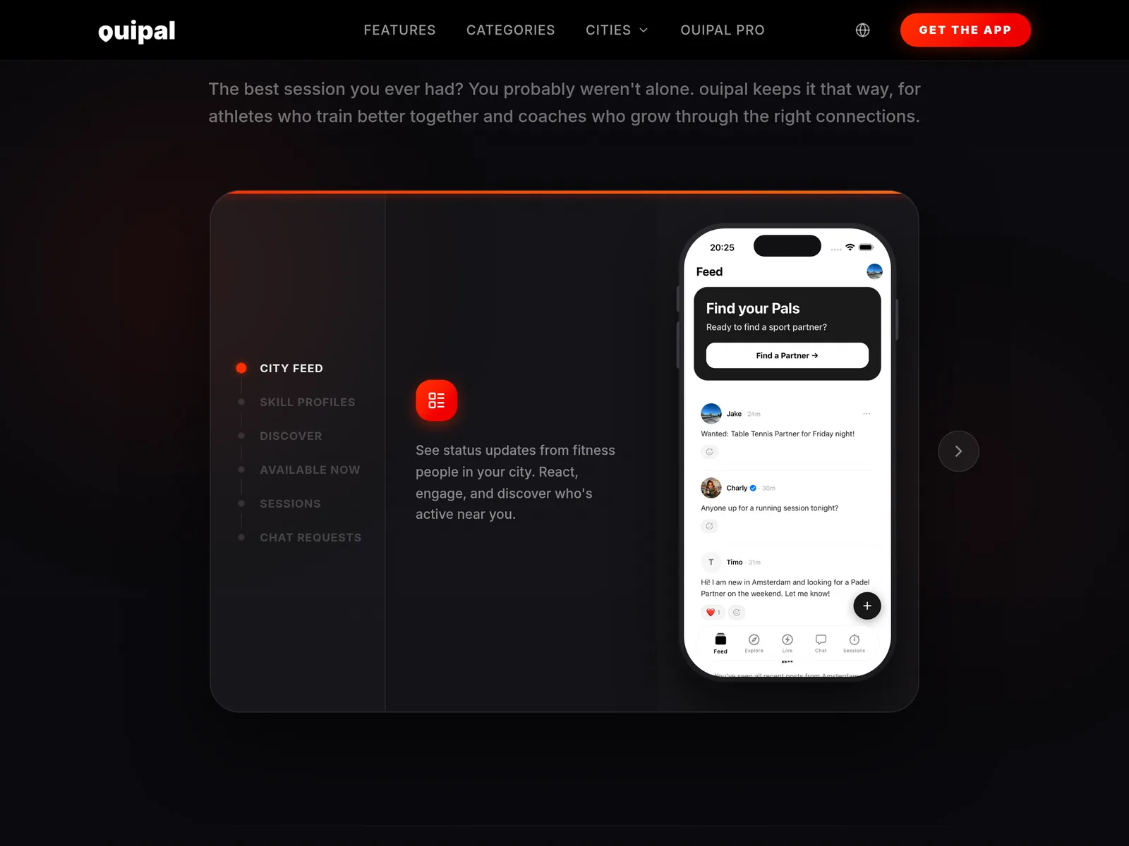 ouipal website: app showcase